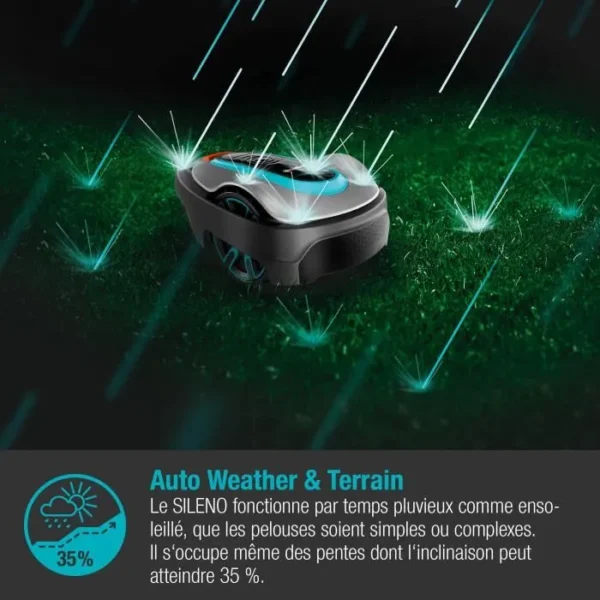 Tondeuse robot connectée Bluetooth® GARDENA SILENO Minimo 500 (15202-26 )- 500m² – Image 4